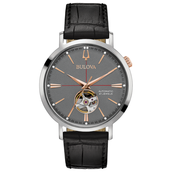 98A187 Classic Automatic Leather Men Watch