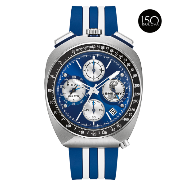 Bulova 98B452 Shelby Racer Chronograph Mens Watch - Blue