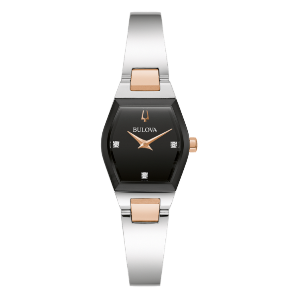 Bulova 98P216 Gemini Ladies Watch - Black