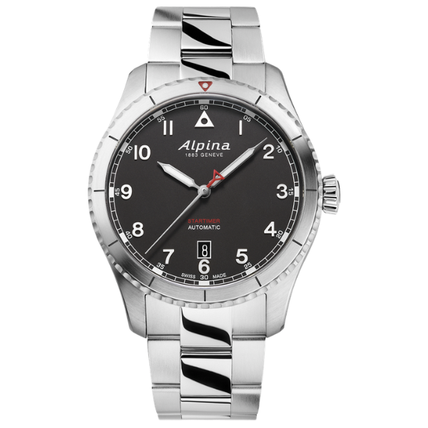 Alpina AL-525BW4S26B Startimer Pilot Automatic Men Watch - Black