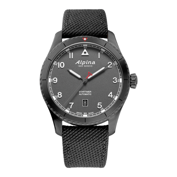 Alpina AL-525G4TS26 Pilot Automativ Men Watch - Black