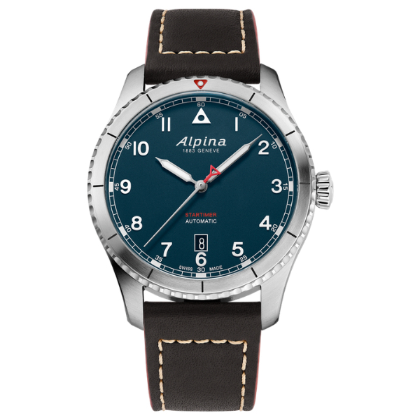 Alpina AL-525NW4S26 Startimer Pilot Automatic Men Watch - Blue