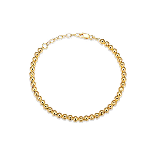 Best Sterling Silver Goid Bead Bracelet