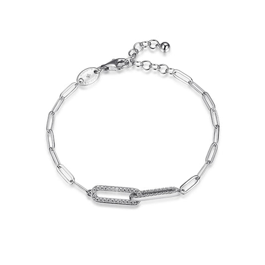 Elegant Paperclip Link Bracelet