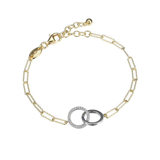 Elegant Paperclip Interlocking Bracelet