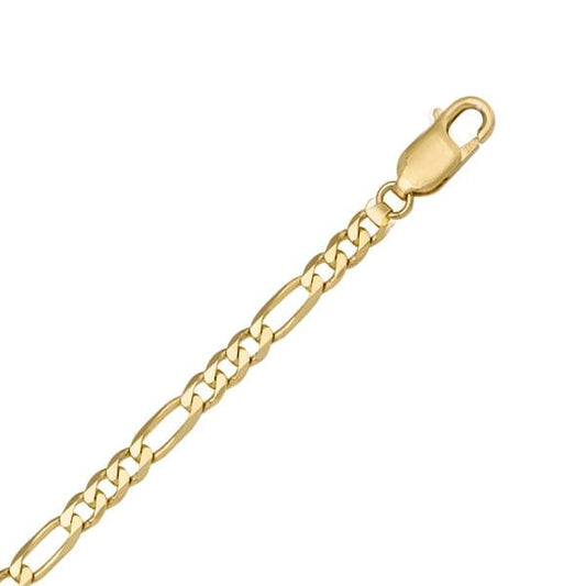 14K Yellow Gold Figaro Chain Bracelet