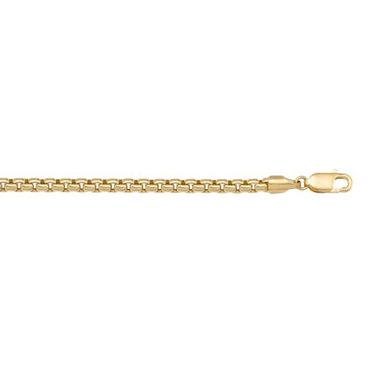 10K Gold Hollow Box Bracelet