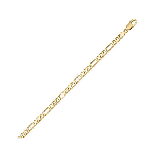 Elegant 18K Gold Hollow Figaro Bracelet