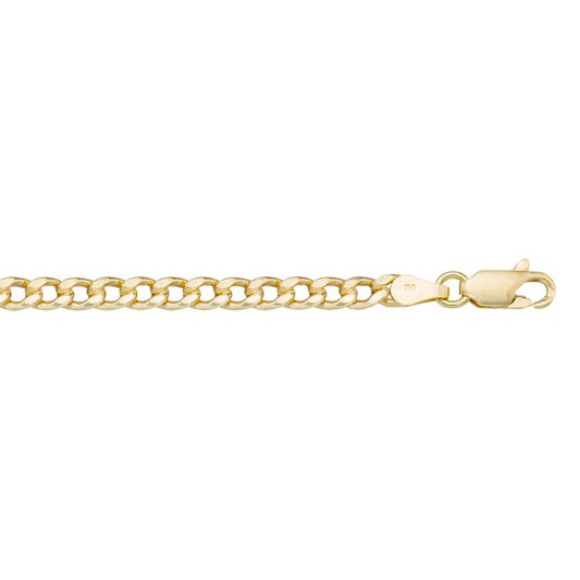 Elegant Gold Curb Bracelet