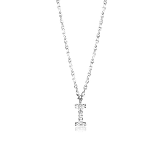Elegant Necklace with Initial I
