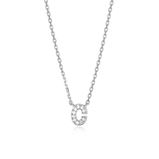 Elegant Necklace with Initial C