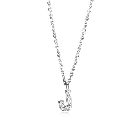 Elegant Necklace with Initial J