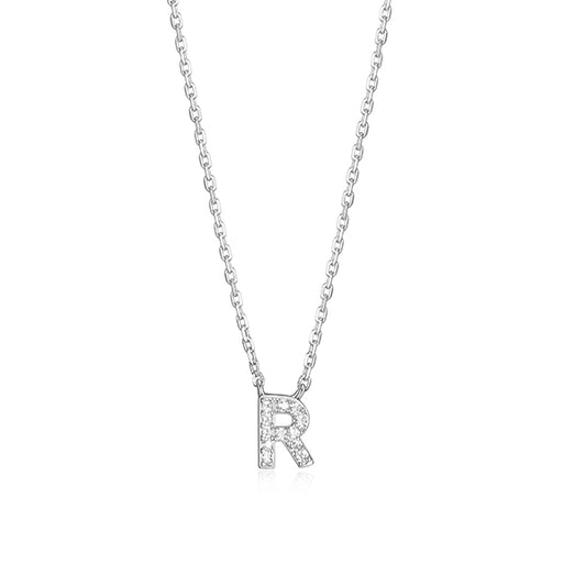 Elegant Necklace with Initial R