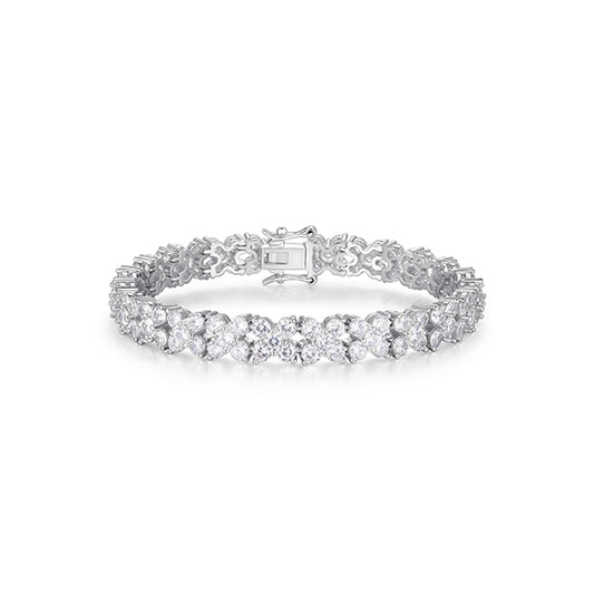 Elegant Glamour Flower Bracelet