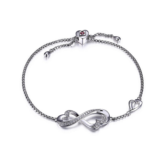 Best Sterling Silver Double Heart Bolo Bracelet