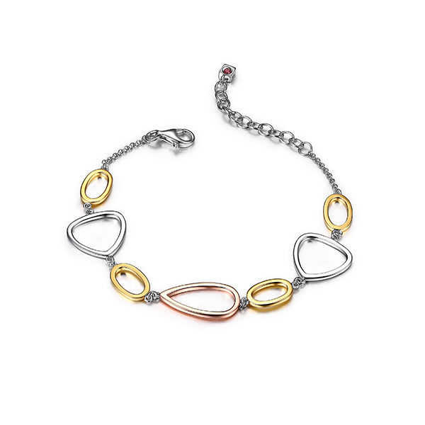 Elegant Multi Color Link Bracelet