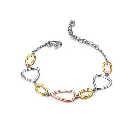 Elegant Multi Color Link Bracelet