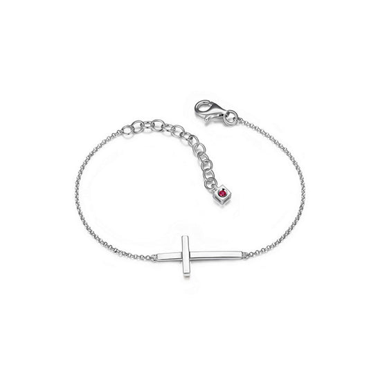 Elegant Sideway Cross Bracelet