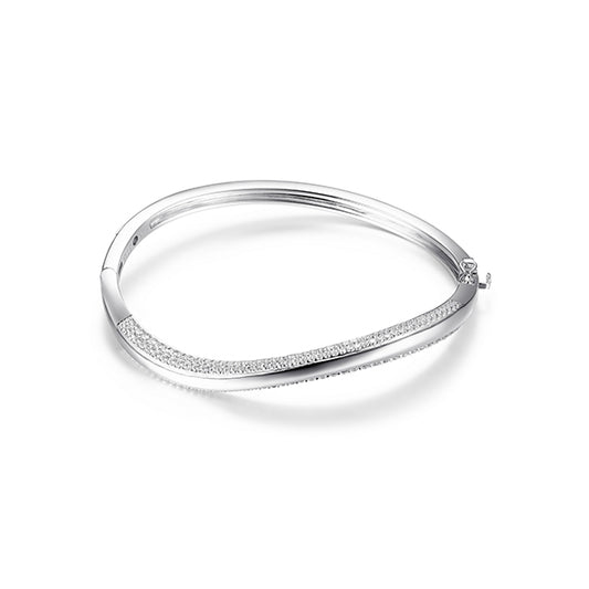 Elegant Twist Hinge Bangle