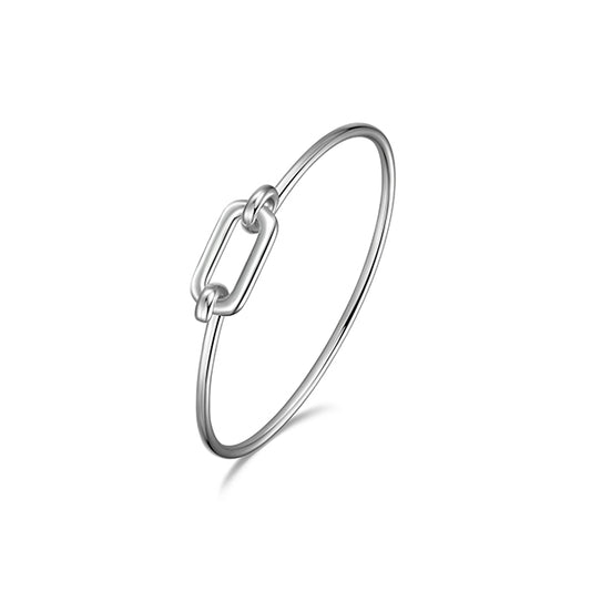 Elegant Simpatico Rectangle Link Flexi Bangle