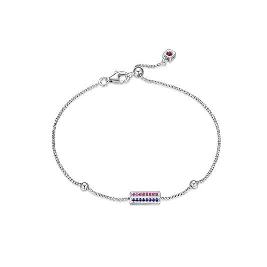 Elegant Cheer Hexagon Pillar Pendant Bracelet
