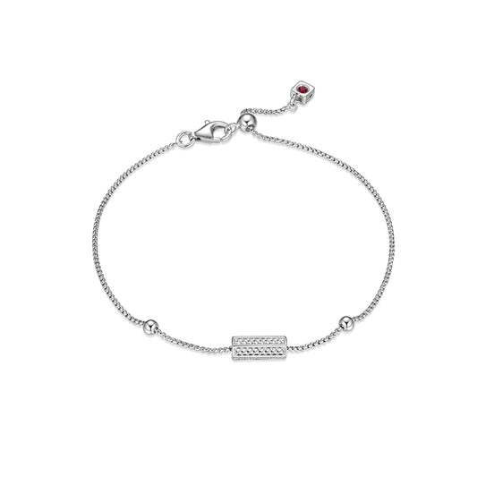 Elegant Cheer Hexagon Pillar Pendant Bracelet for Women