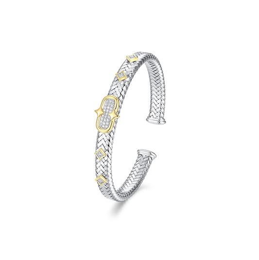 Best New Mesh CZ Cuff Bangle