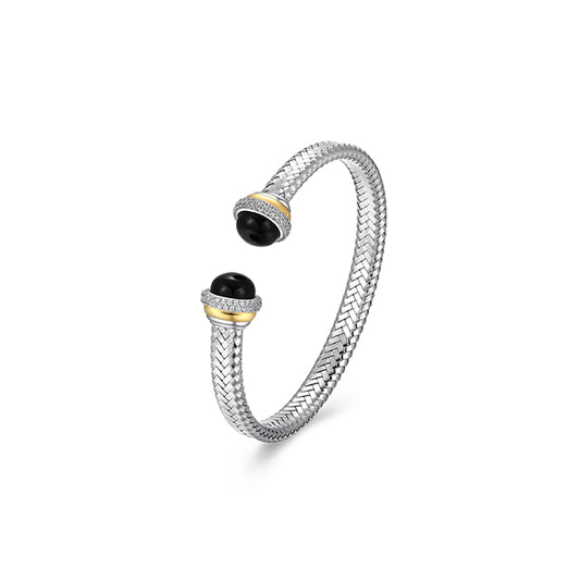 Charles Garnier  Woven Tube Cuff Bangle