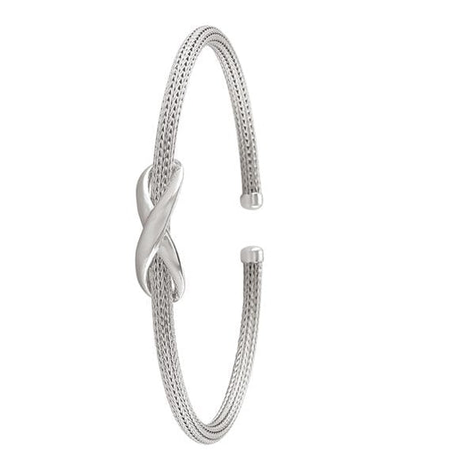 Sterling Silver Infinite Fashion bangle