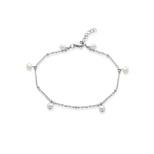 Elegant Genuine Pearl Drip Bracelet