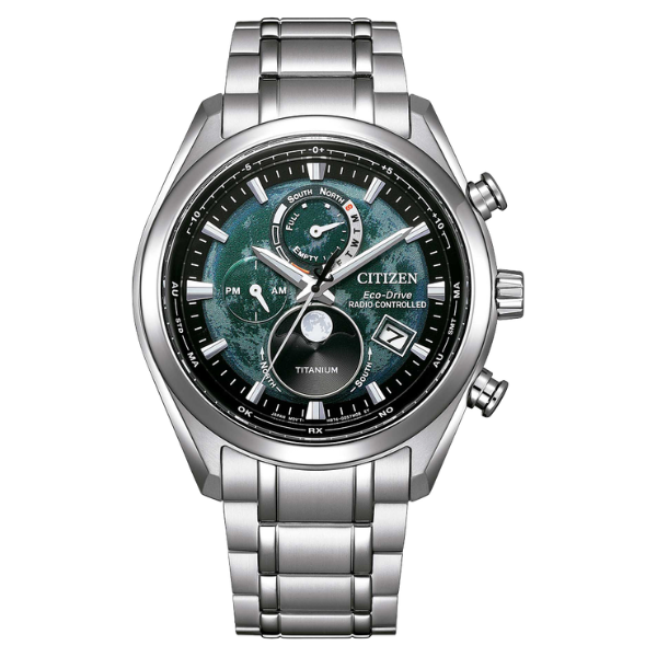 Citizen BY1010-57X Tsuki-yomi A-T Titanium Men Watch - Green