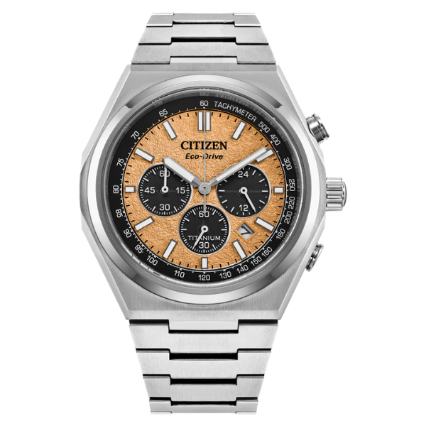 Citizen CA4610-85Z Zenshin Chrono Men Watch - Salmon