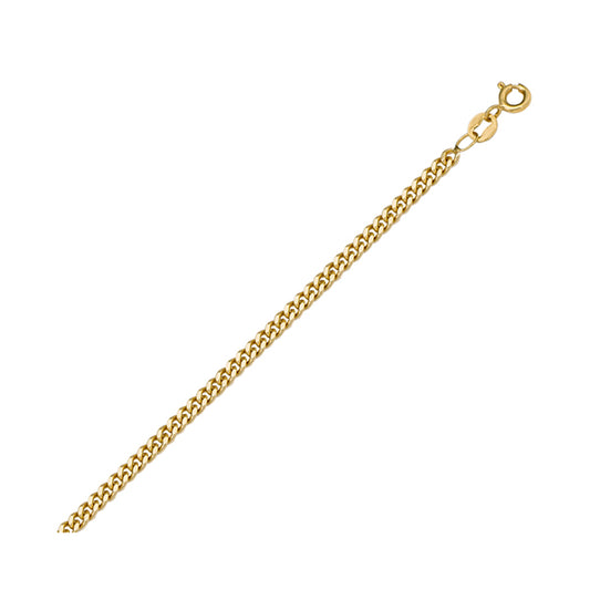 18"-18K-Gold-Curb-Necklace---2.4-gm