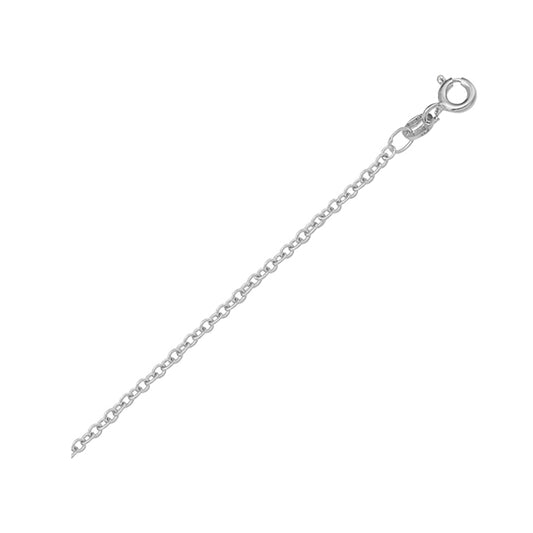 18"-18K-White-Gold-Open-Cable-Necklace---1.4-gm