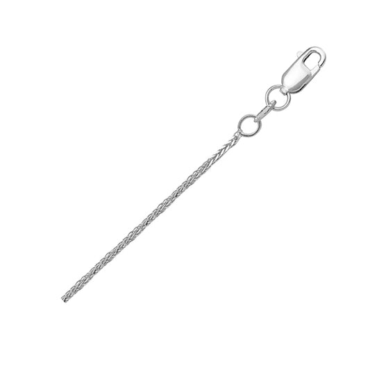 18"-18K-White-Gold-Square-Wheat-Necklace---2.2-gm