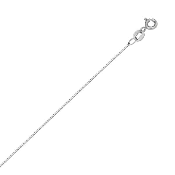 14K-White-Gold-18"-Necklace---Box