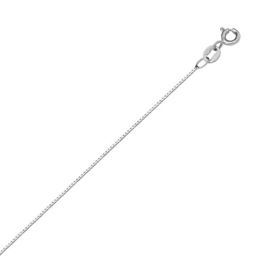 14K-White-Gold-18"-Necklace---Box