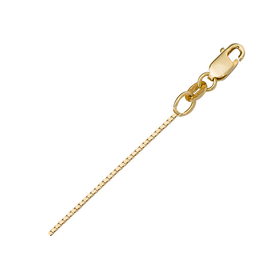 18"-18K-Gold-Box-Chain-Necklace---2.7-gm