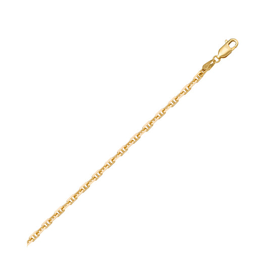 18" 18K Gold Anchor Necklace