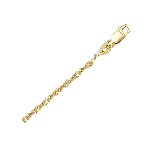 18"-18K-Gold-Singapore-Necklace---3.9-gm