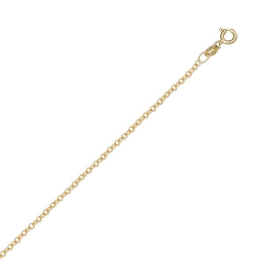 14K-Gold-18"-Necklace---Open-cable