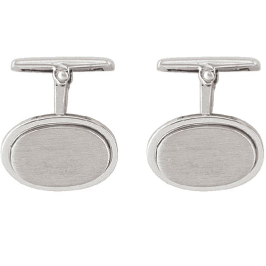Sterling-Silver-Cufflinks---Oval