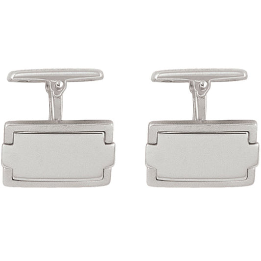 Sterling-Silver-Cufflinks---Square