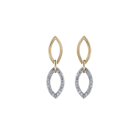 Diamond Stud Earrings in 10K (0.238 and 0.02 CT. T.W.) - Silver