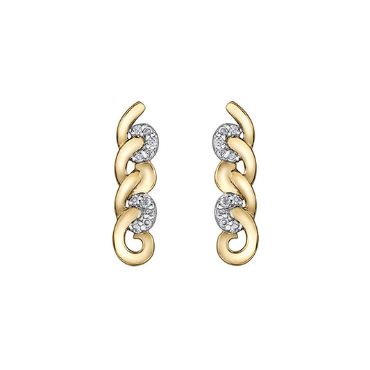 Diamond Stud Earrings in 10K (0.05 CT. T.W.) - Gold