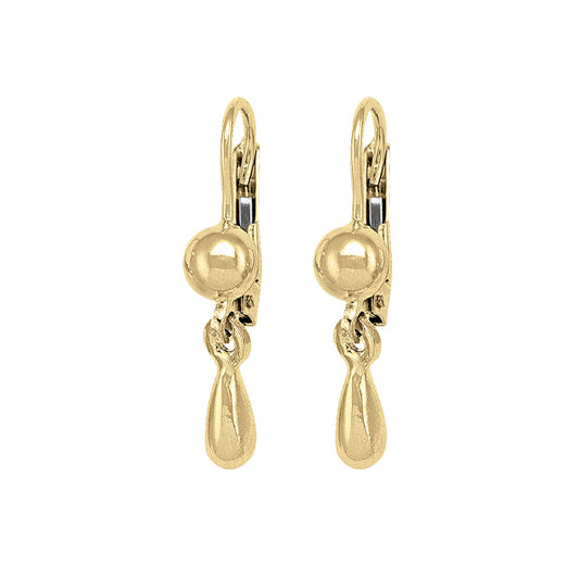 10K Gold Fashion Drop Earrings