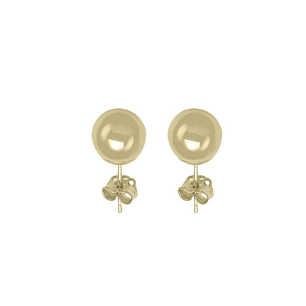 14k Gold Ball Stud Earrings