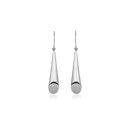 CJ Steelx High Polish Drop Earrings