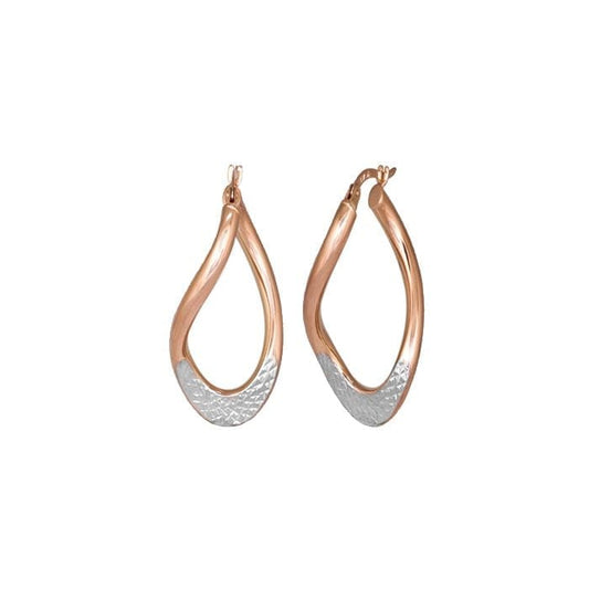 Elegant Real Gold Twisted Earrings