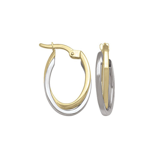 Elegant Real Gold Hoop Earrings